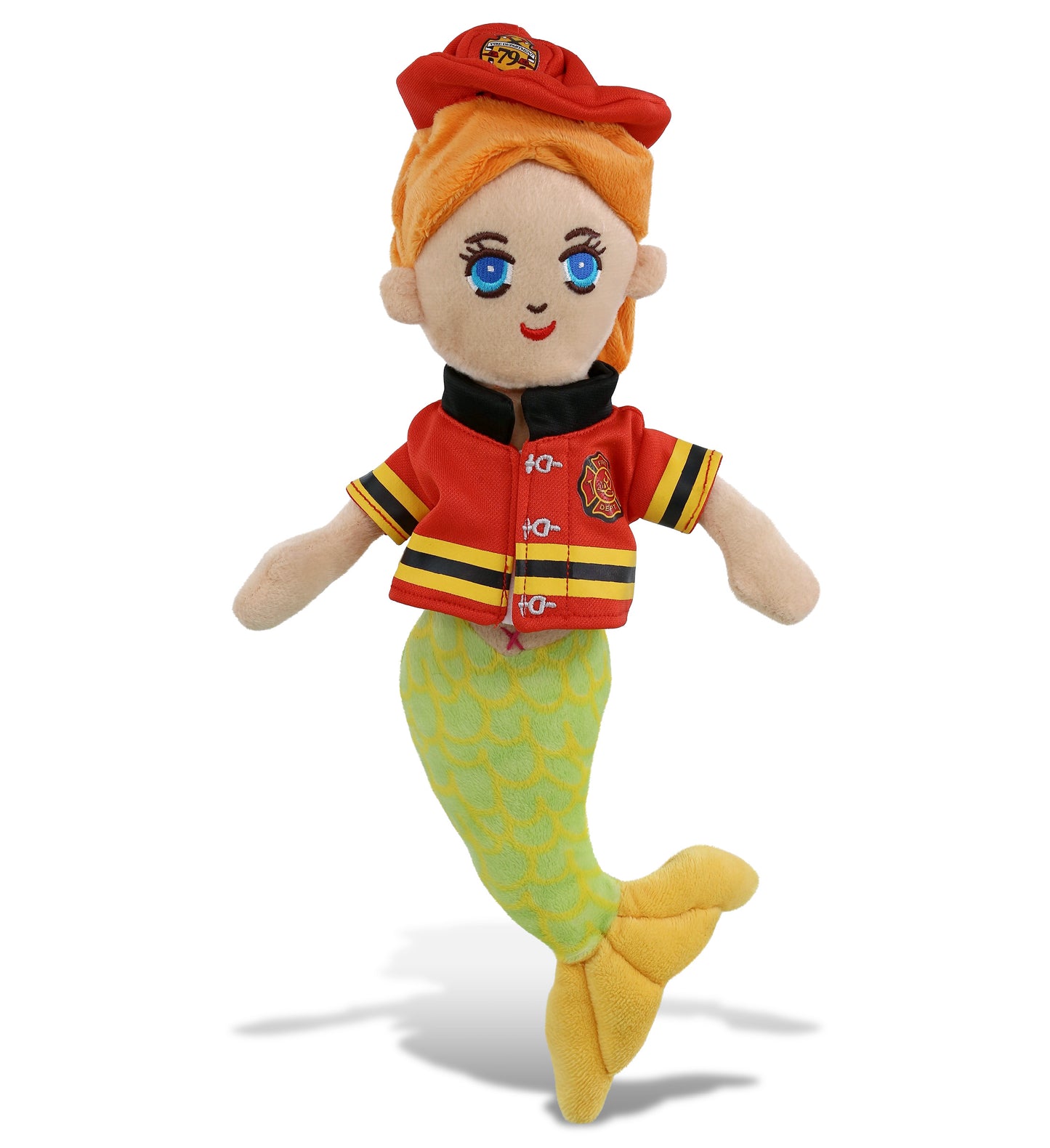 PLUSH FIREMAN - SUPER-SOFT PLUSH - GREEN MERMAID