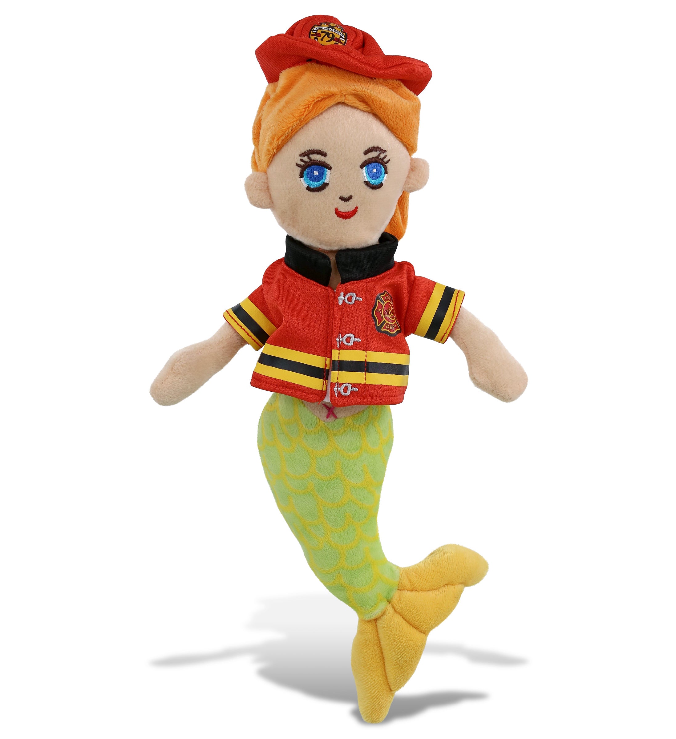 PLUSH FIREMAN - SUPER-SOFT PLUSH - GREEN MERMAID