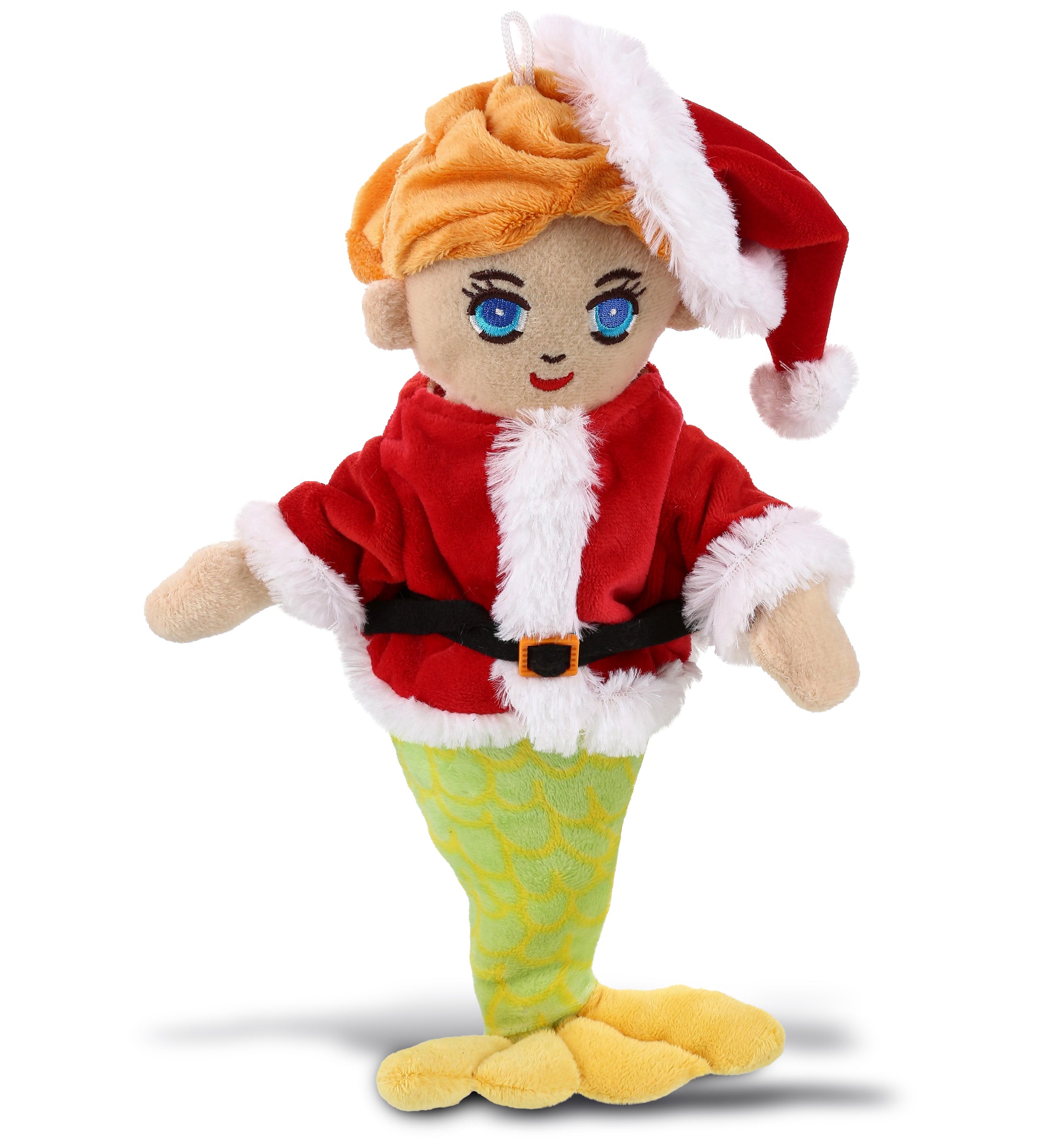 PLUSH SANTA - SUPER-SOFT PLUSH - GREEN MERMAID