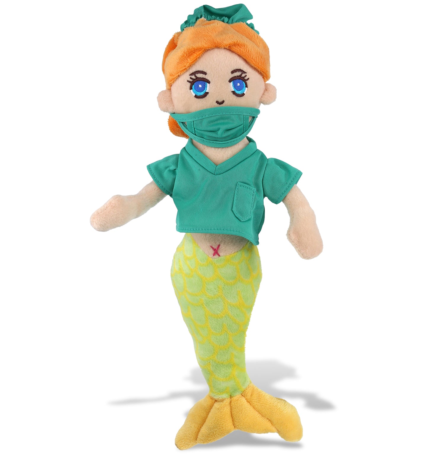 PLUSH DOCTOR - SUPER-SOFT PLUSH - GREEN MERMAID