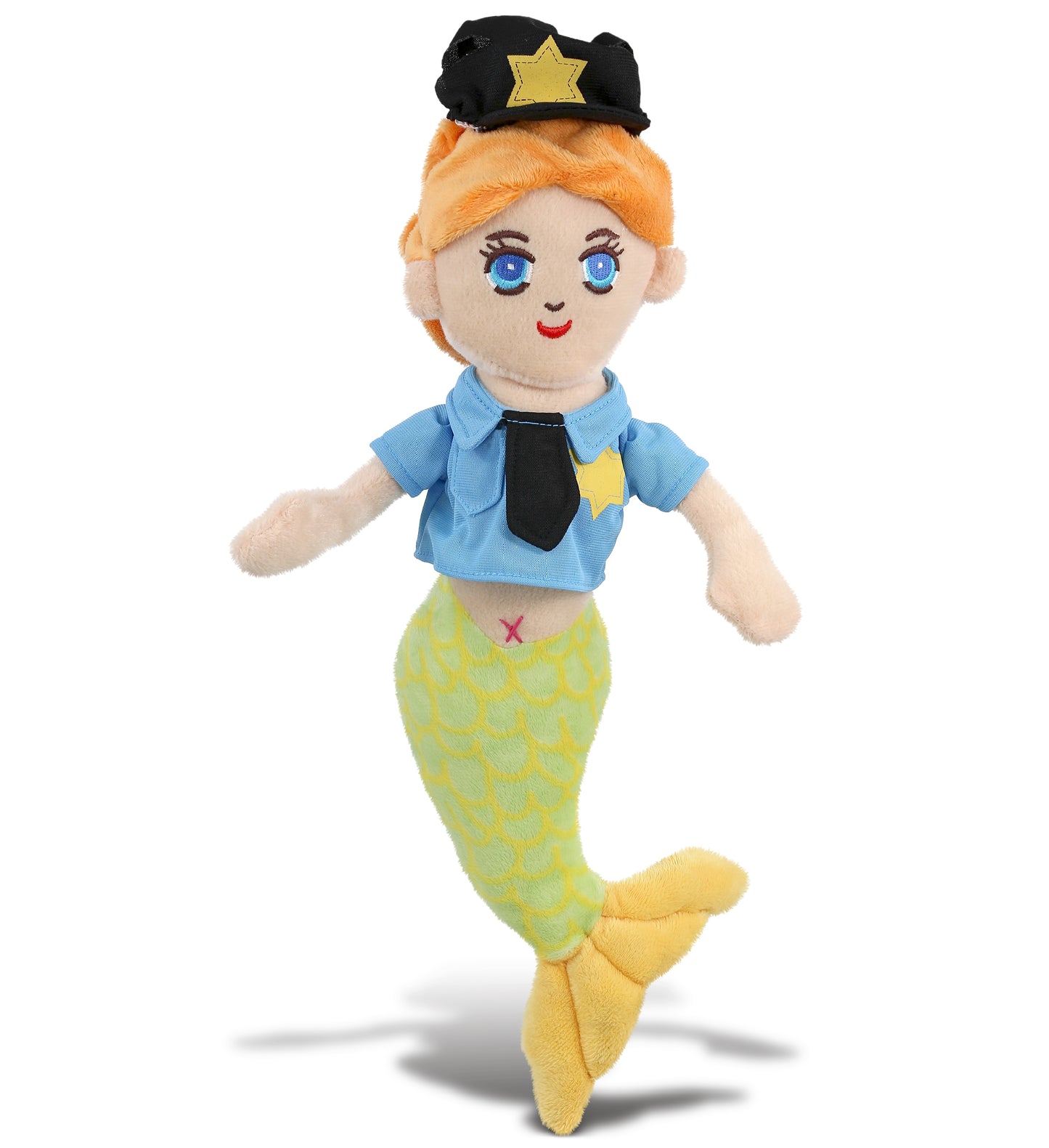 PLUSH POLICE - SUPER-SOFT PLUSH - GREEN MERMAID