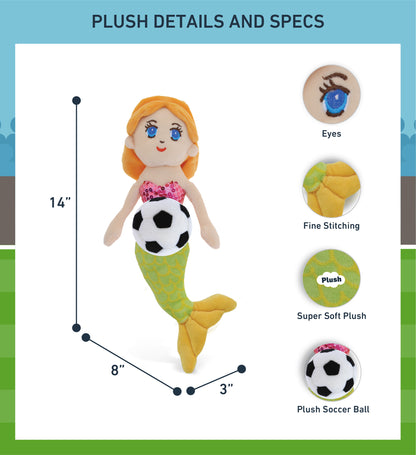SUPER-SOFT PLUSH - GREEN MERMAID