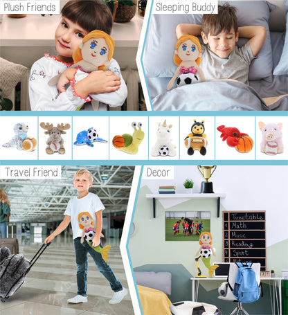 SUPER-SOFT PLUSH - GREEN MERMAID