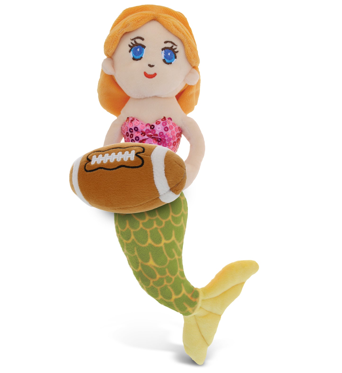 PLUSH FOOTBALL - SUPER-SOFT PLUSH - GREEN MERMAID