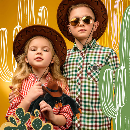 SUPER-SOFT PLUSH - WILD TARANTULA SPIDER 7" COWBOY DRESS UP