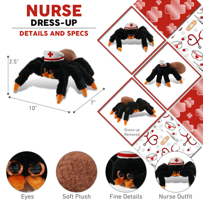 SUPER-SOFT PLUSH - WILD TARANTULA SPIDER 7" NURSE