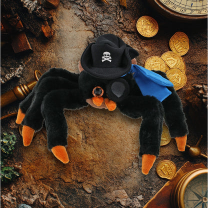 SUPER-SOFT PLUSH - WILD TARANTULA SPIDER 7" PIRATE DRESS UP