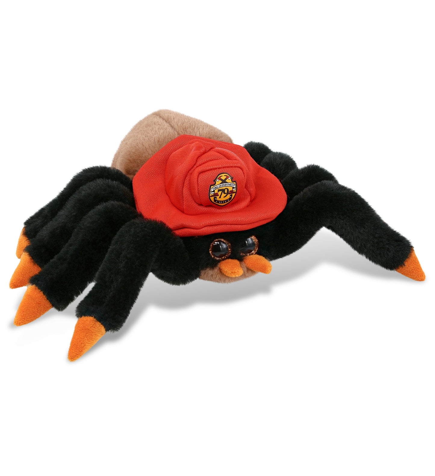 PLUSH FIREMAN - SUPER-SOFT PLUSH - WILD TARANTULA SPIDER 7"