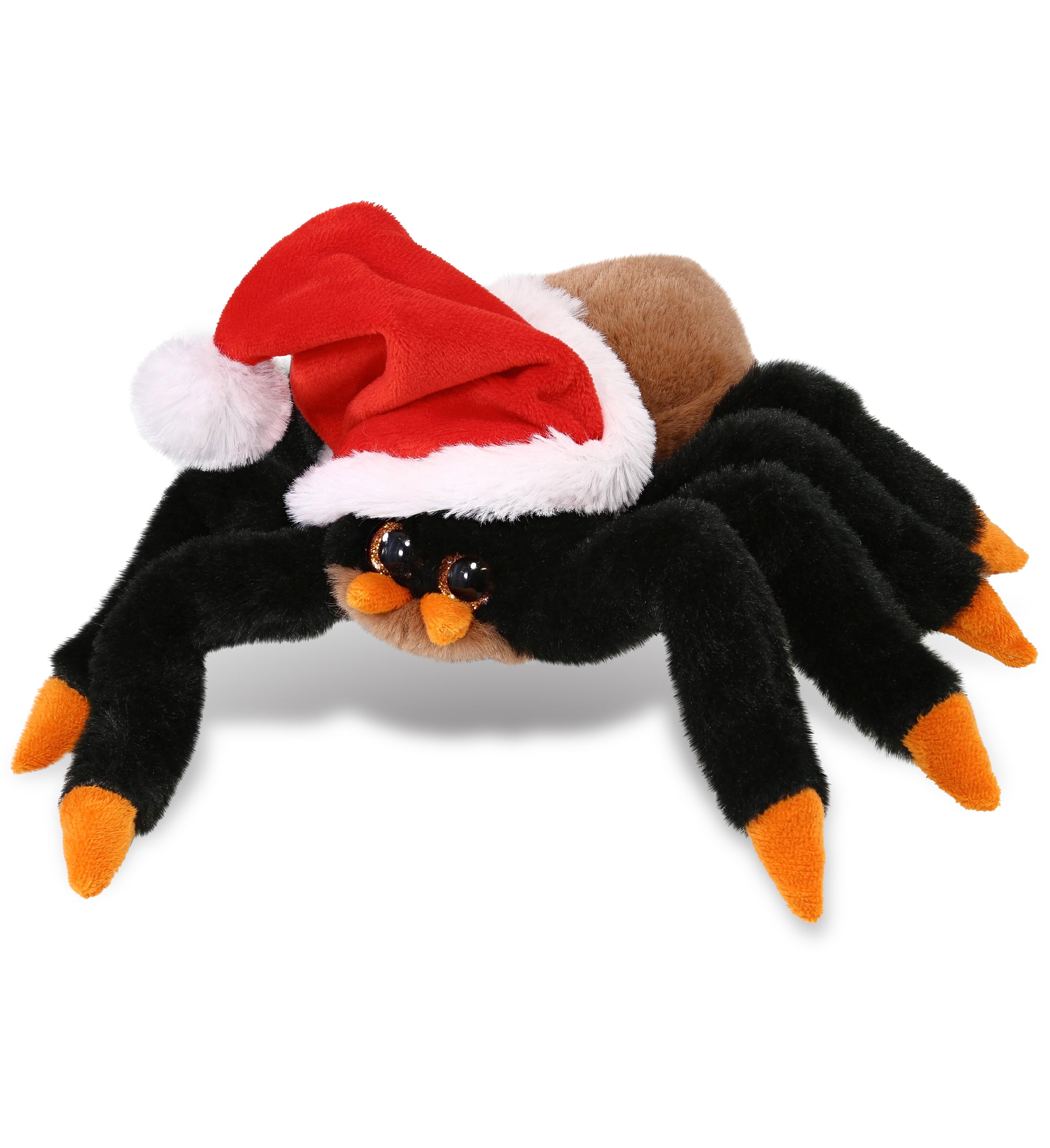 PLUSH SANTA - SUPER-SOFT PLUSH - WILD TARANTULA SPIDER 7"