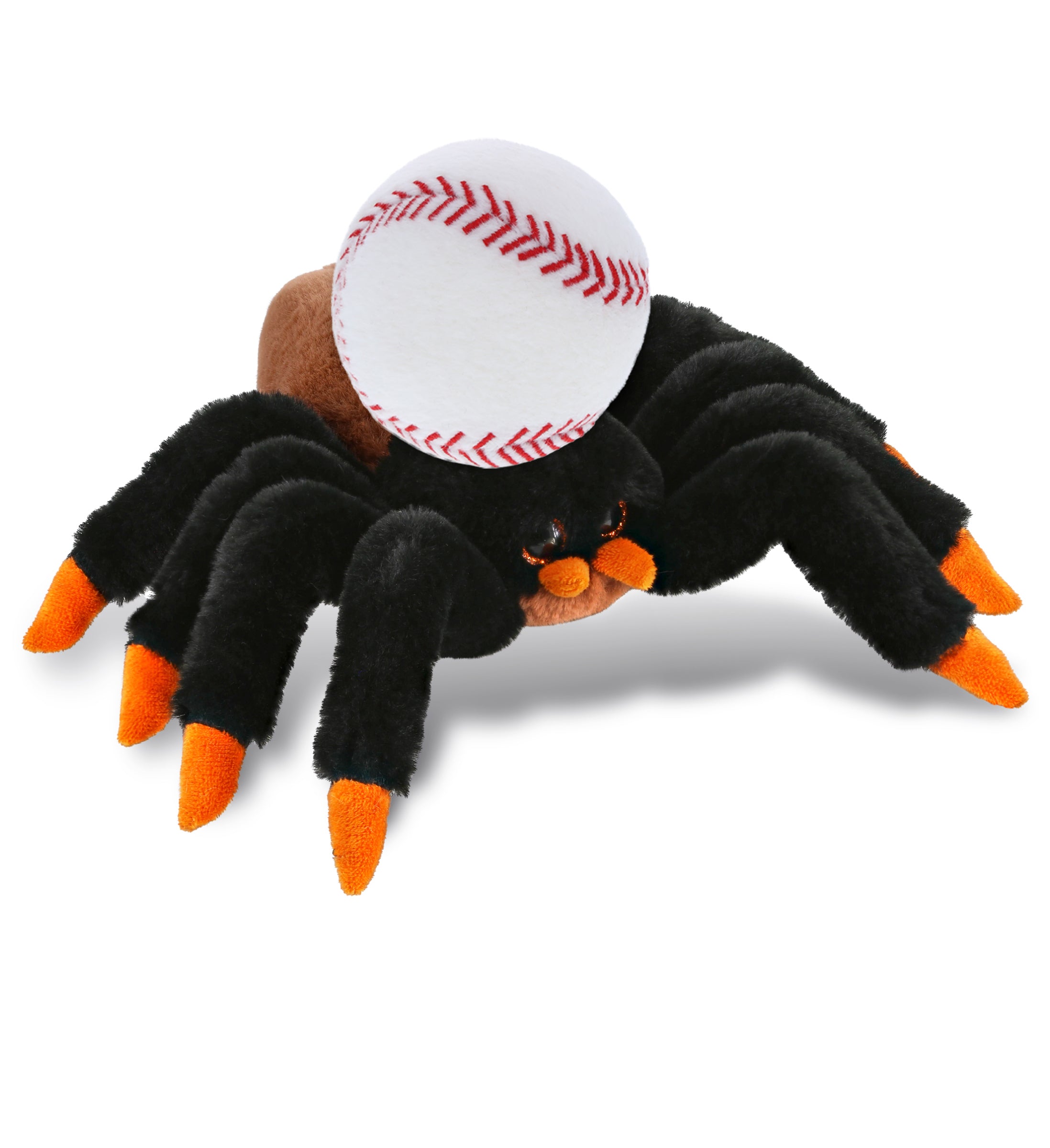 PLUSH BASEBALL - SUPER-SOFT PLUSH - WILD TARANTULA SPIDER 7"