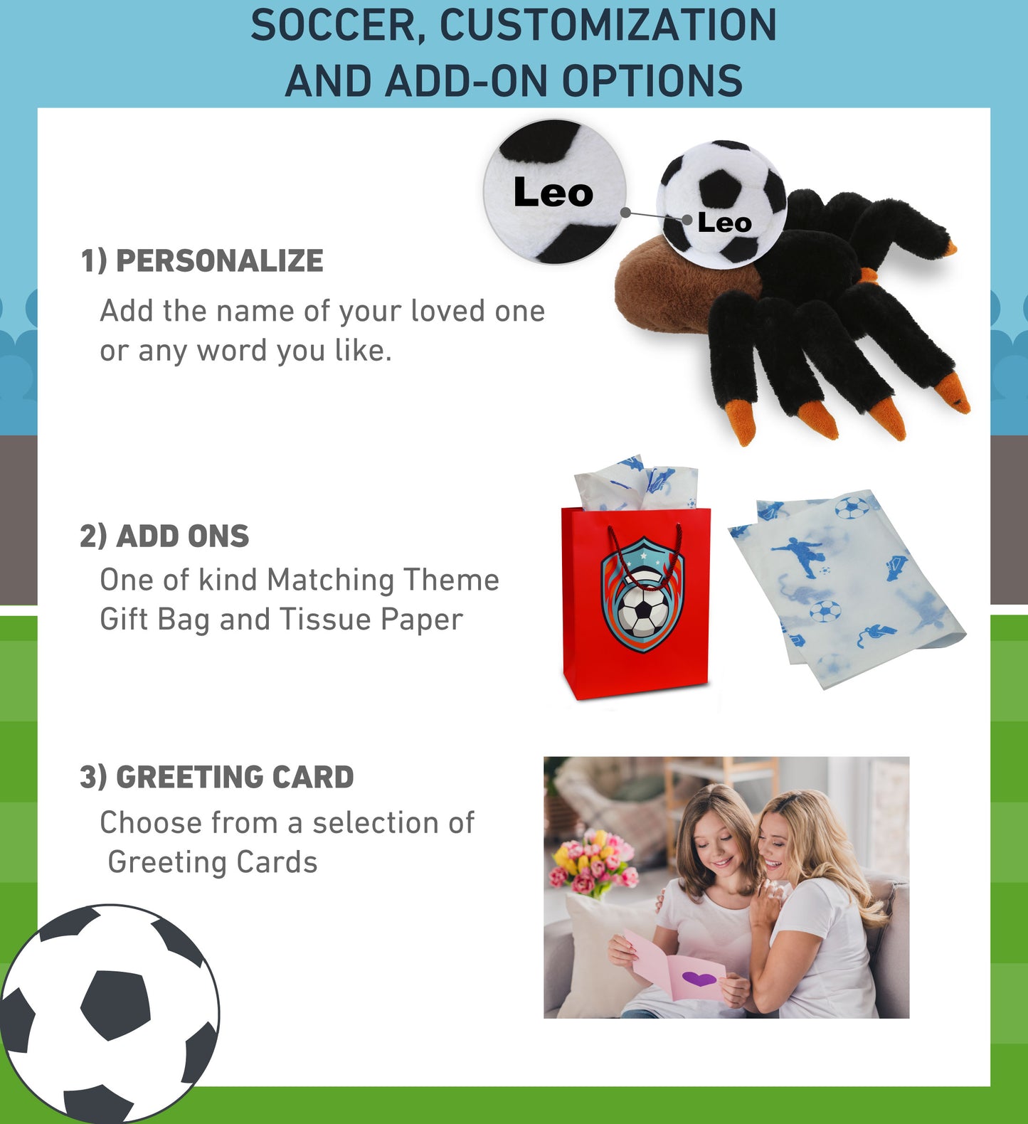 SUPER-SOFT PLUSH - WILD TARANTULA SPIDER 7" WITH SOCCER PLUSH