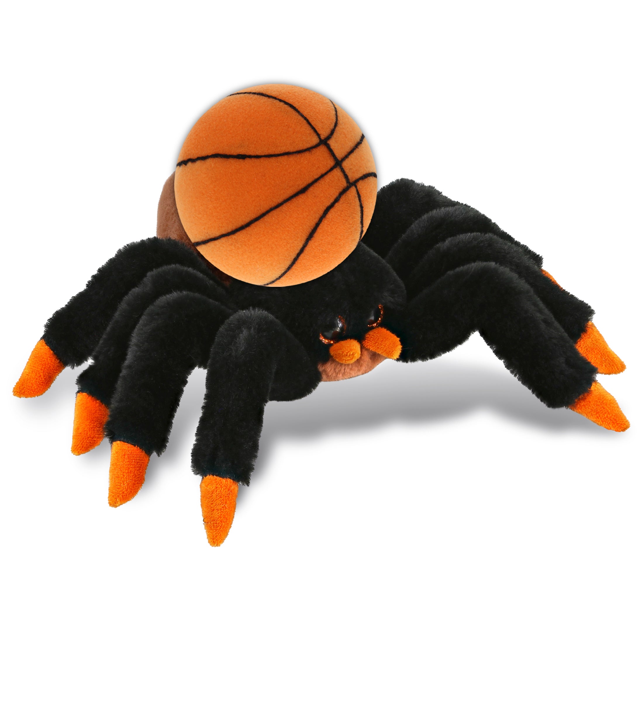 PLUSH BASKETBALL - SUPER-SOFT PLUSH - WILD TARANTULA SPIDER 7"