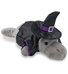 WILD COLLECTION PLUSH - 15" GREY MANATEE WITCH DRESS UP