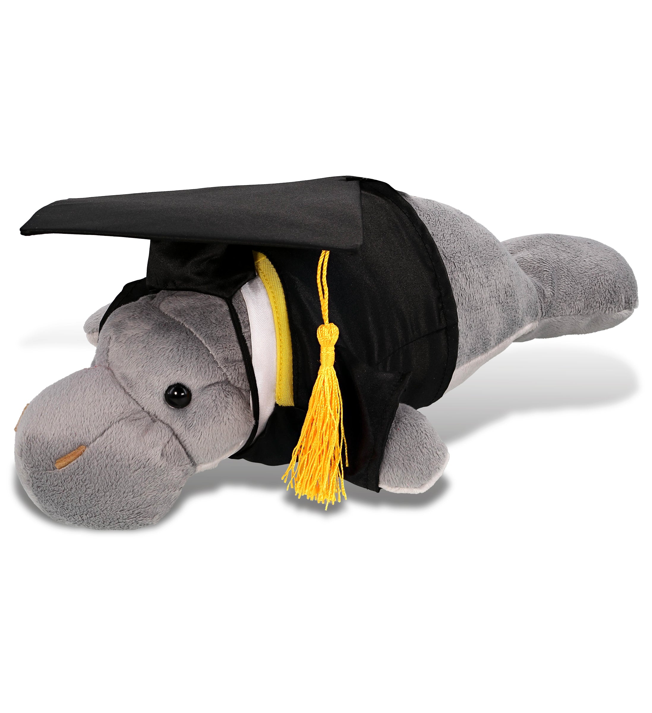 PLUSH GRADUATION - WILD COLLECTION PLUSH - 15" GREY MANATEE