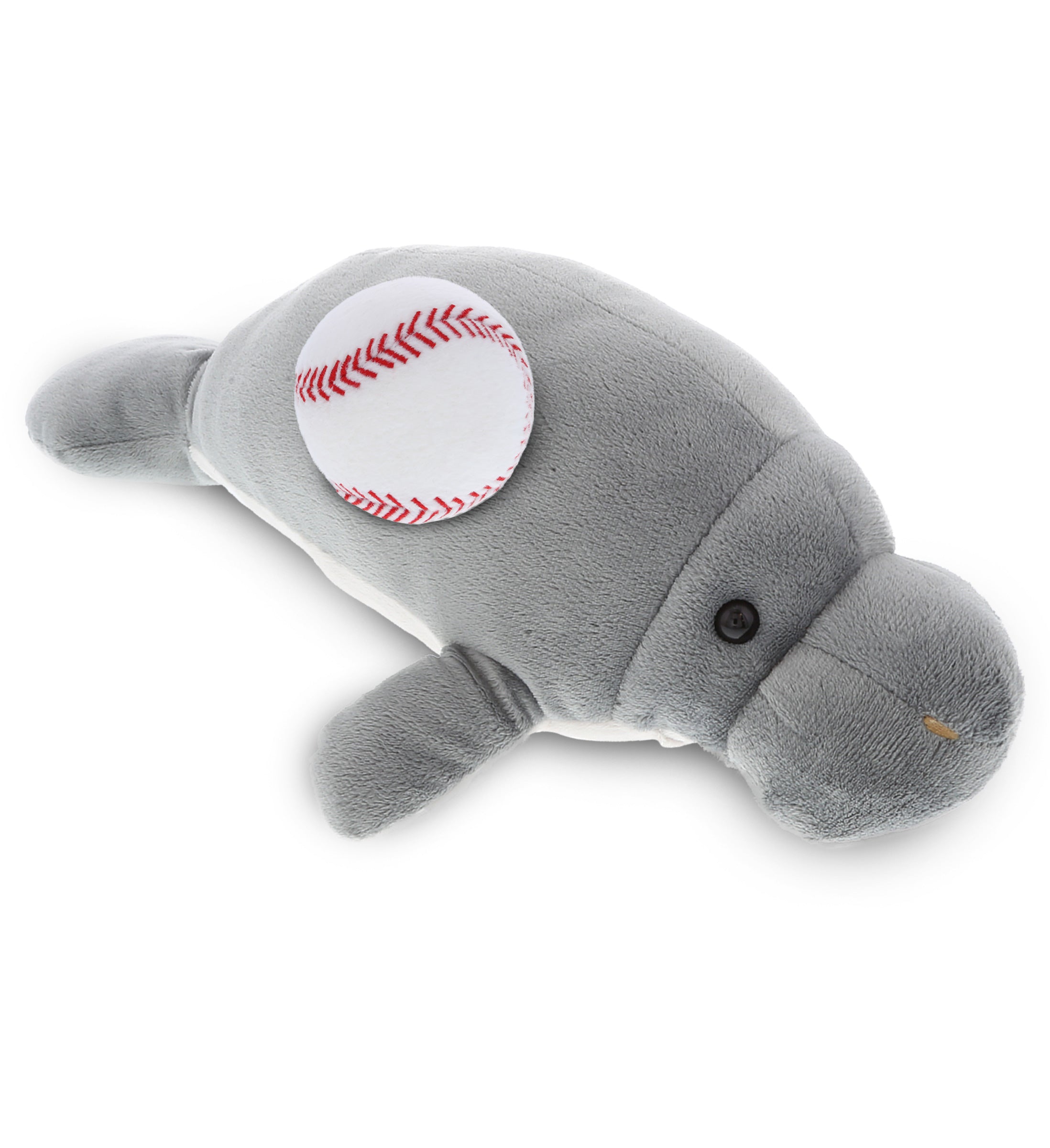 PLUSH BASEBALL - WILD COLLECTION PLUSH - 15" GREY MANATEE