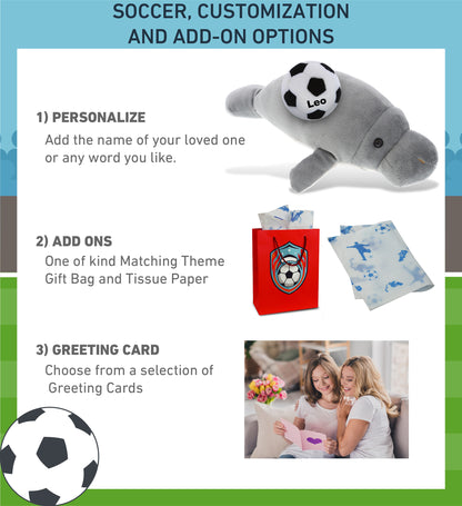 WILD COLLECTION PLUSH - 15" GREY MANATEE