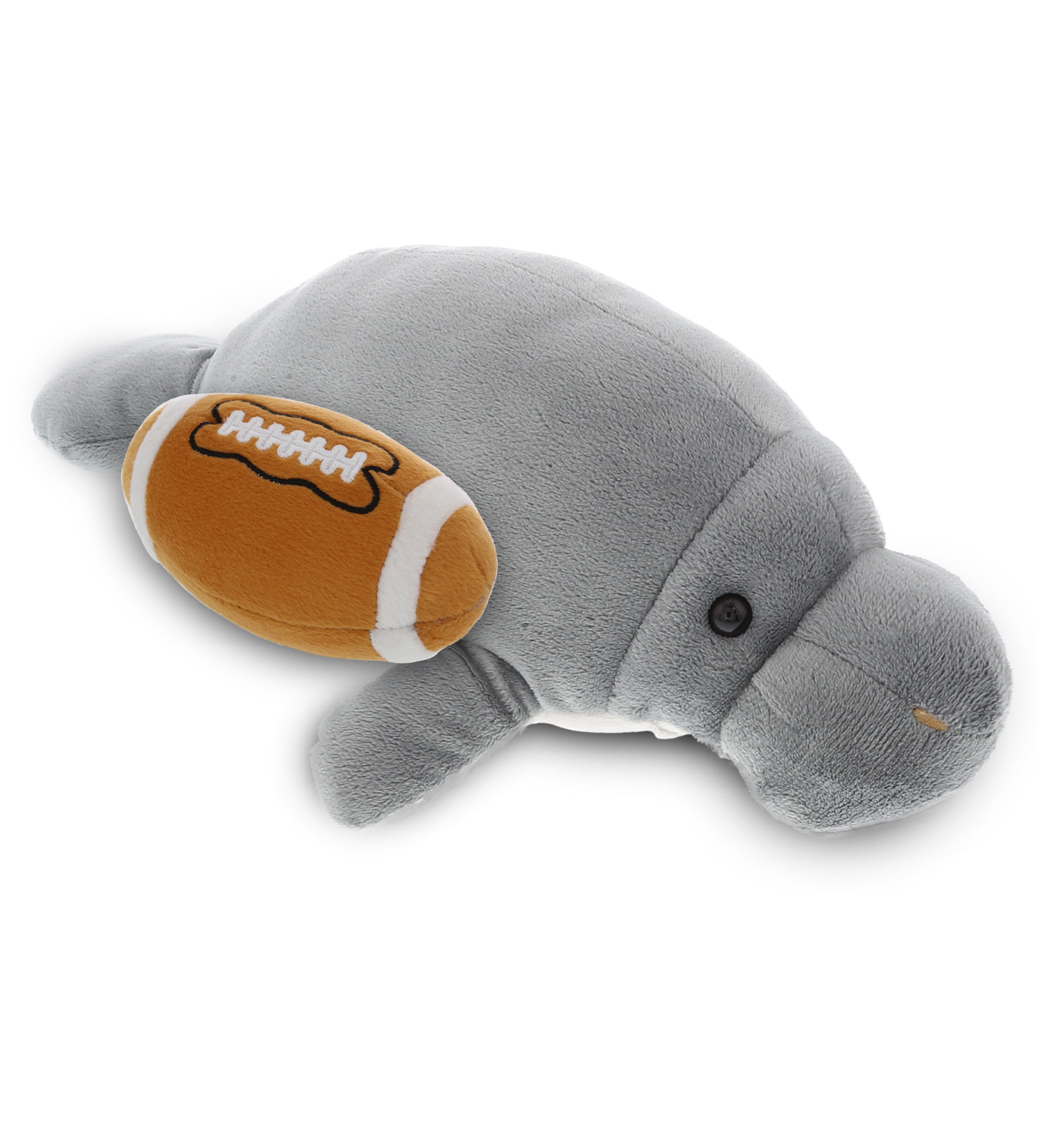 PLUSH FOOTBALL - WILD COLLECTION PLUSH - 15" GREY MANATEE