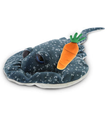 DolliBu Happy Easter Super Soft Plush Spotted Grey Ray with Carrot - 18.5 Inch