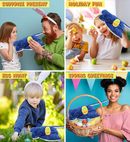 DolliBu Wild Collection Spotted Blue Ray with Yellow Easter Egg Plush - 17 Inch