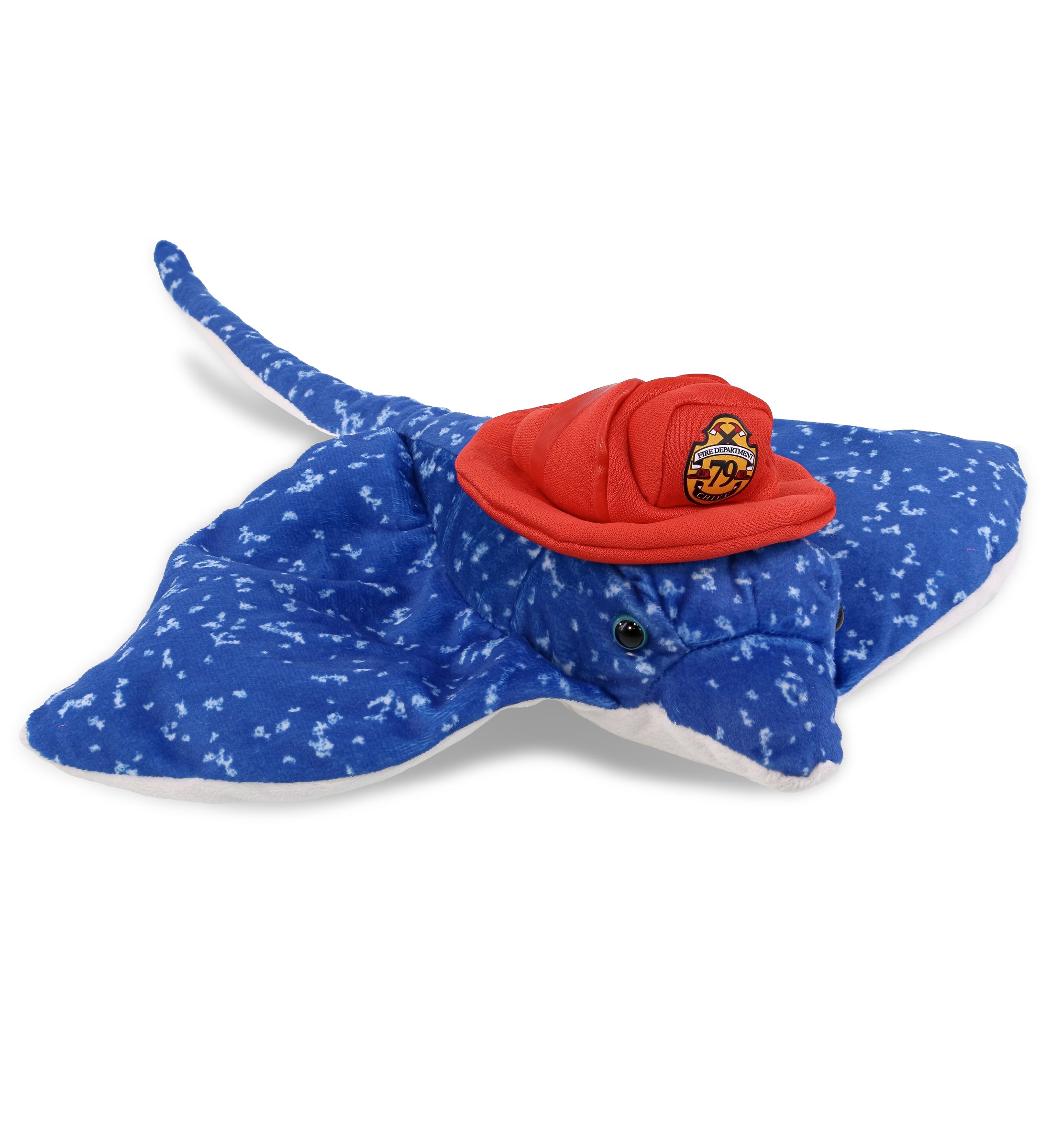 PLUSH FIREMAN - WILD COLLECTION PLUSH - 17" SPOTTED BLUE RAY