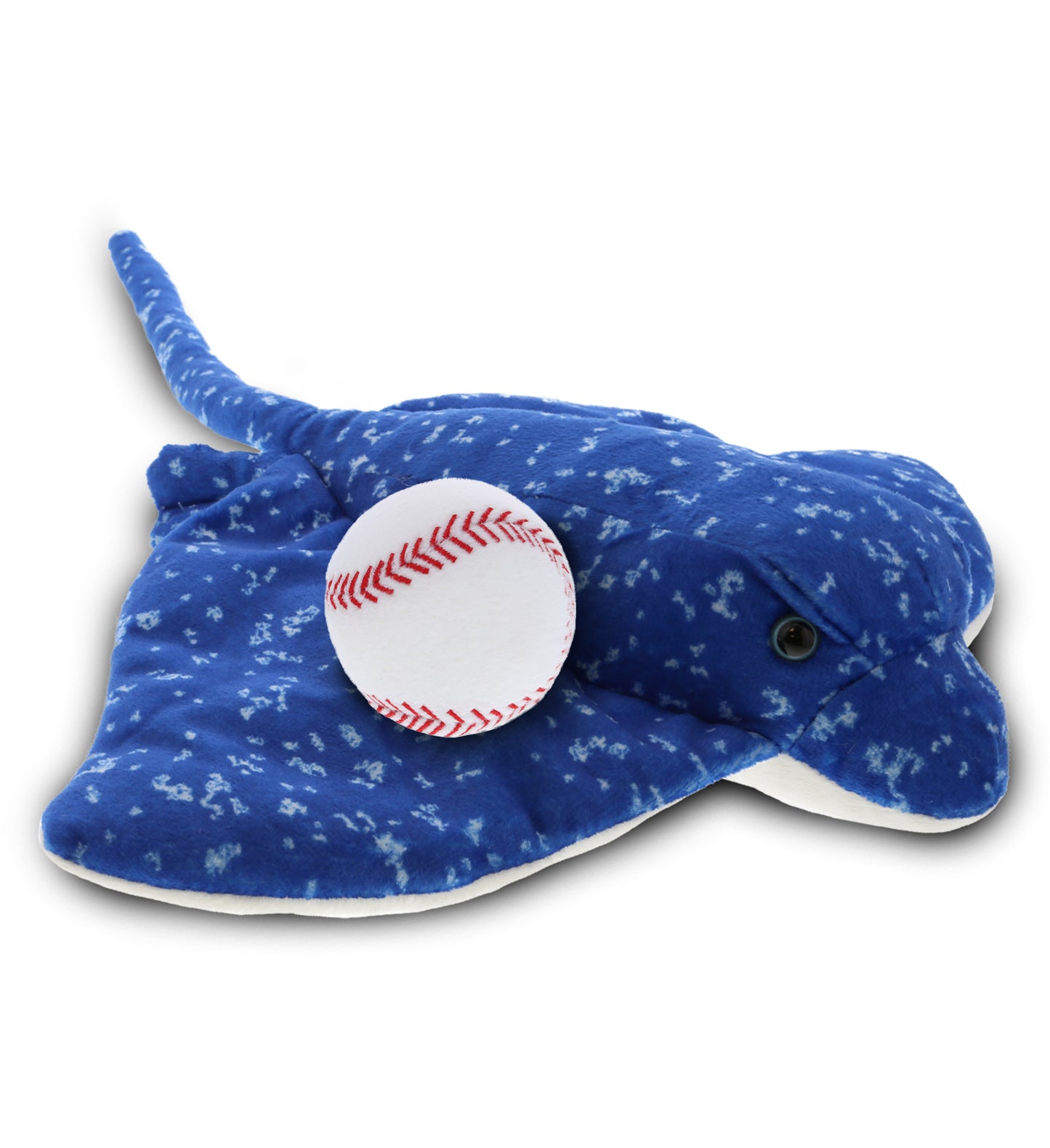 PLUSH BASEBALL - WILD COLLECTION PLUSH - 17" SPOTTED BLUE RAY
