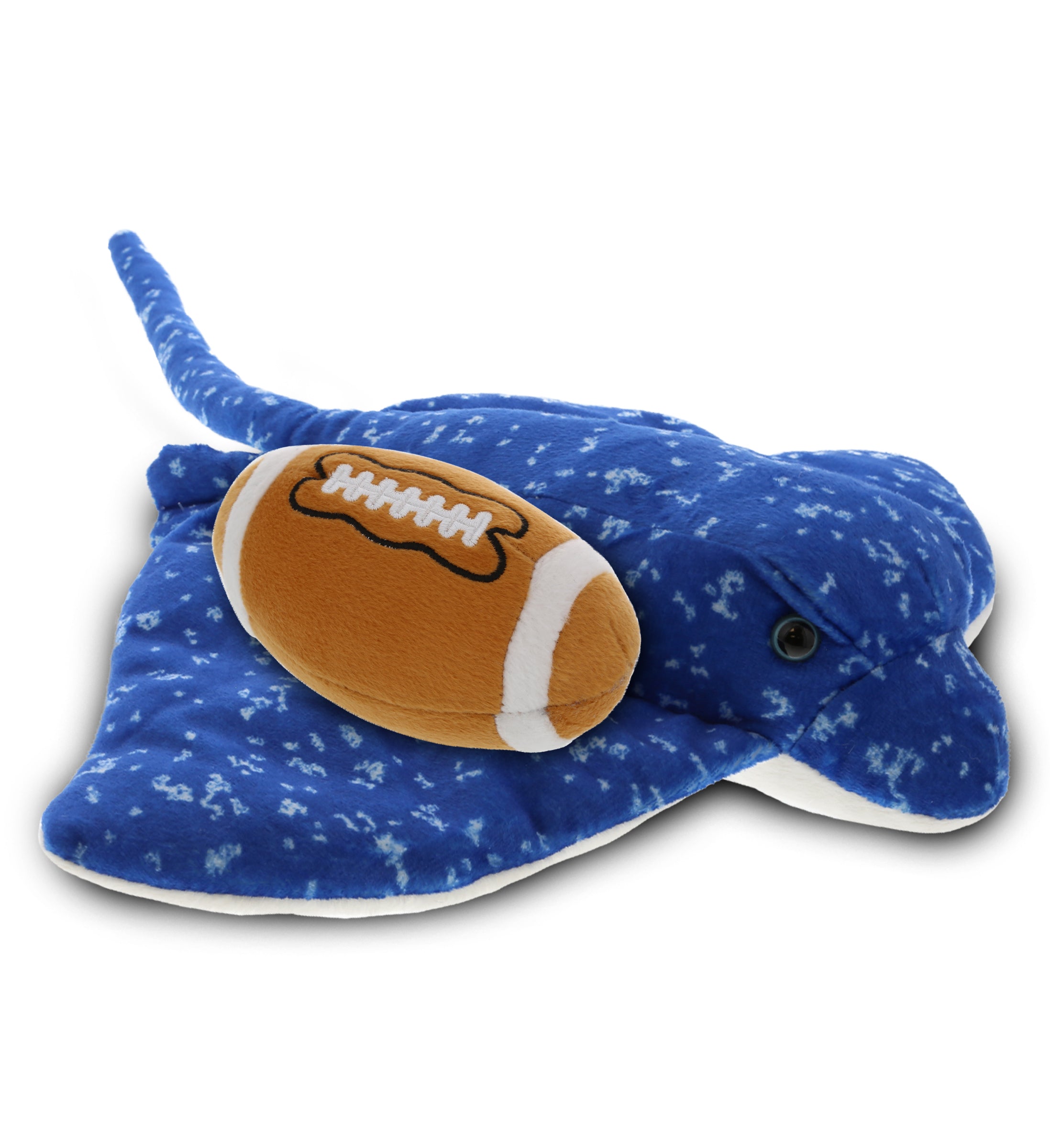 PLUSH FOOTBALL - WILD COLLECTION PLUSH - 17" SPOTTED BLUE RAY