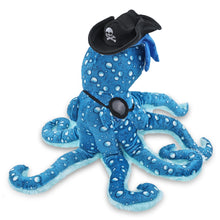 WILD COLLECTION PLUSH - 16" BLUE OCTOPUS PIRATE DRESS UP