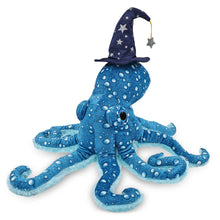 WILD COLLECTION PLUSH - 16" BLUE OCTOPUS WITH WIZARD DRESS UP