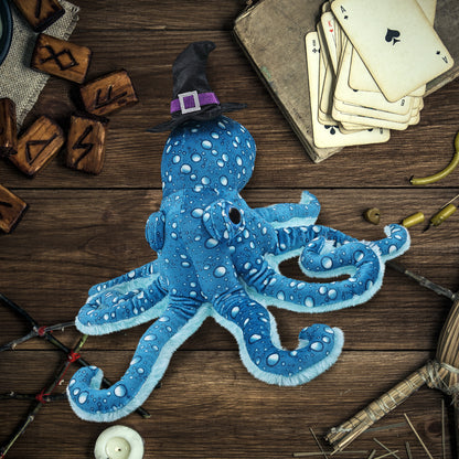 WILD COLLECTION PLUSH - 16" BLUE OCTOPUS WITCH