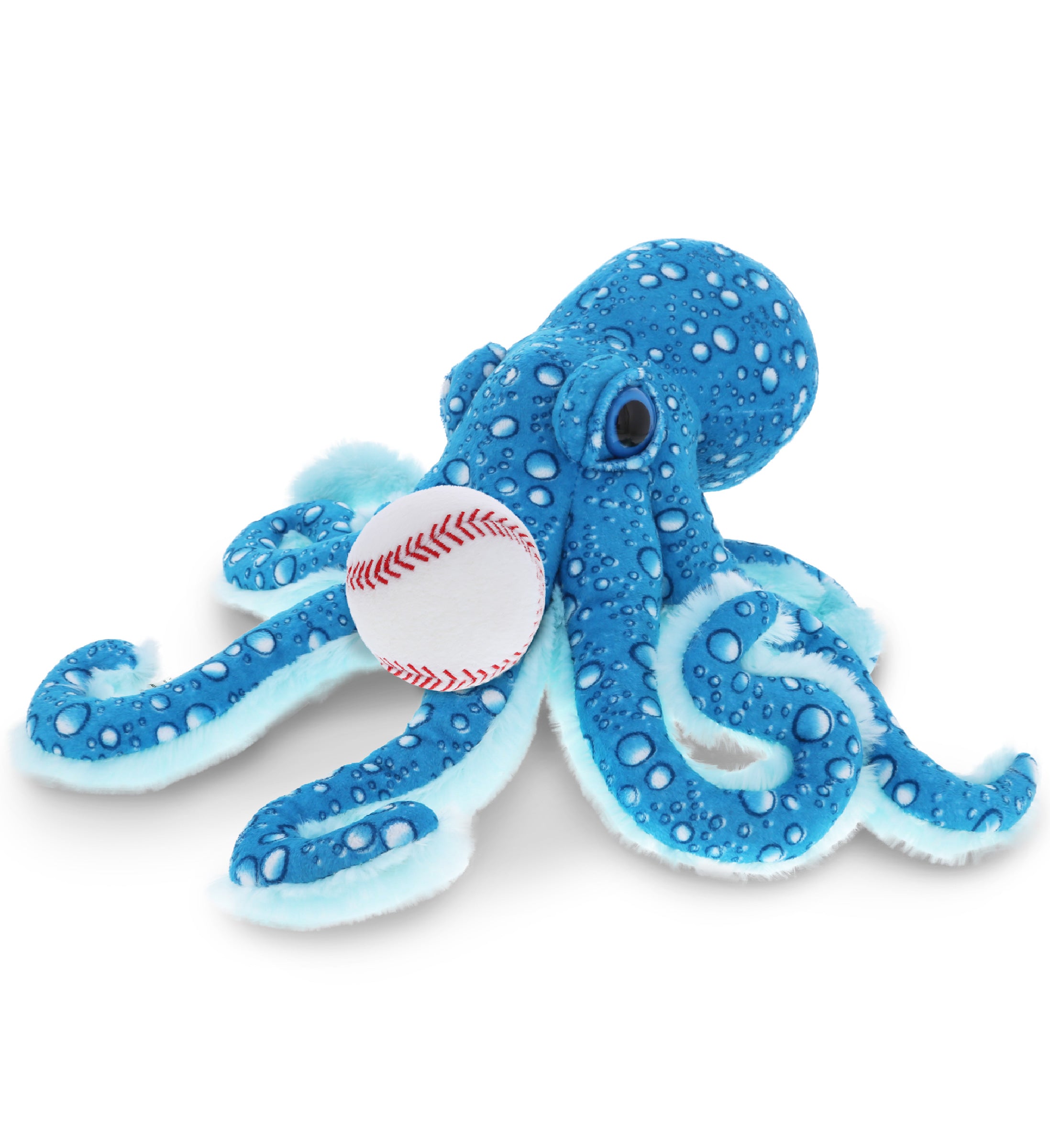 PLUSH BASEBALL - WILD COLLECTION PLUSH - 16" BLUE OCTOPUS