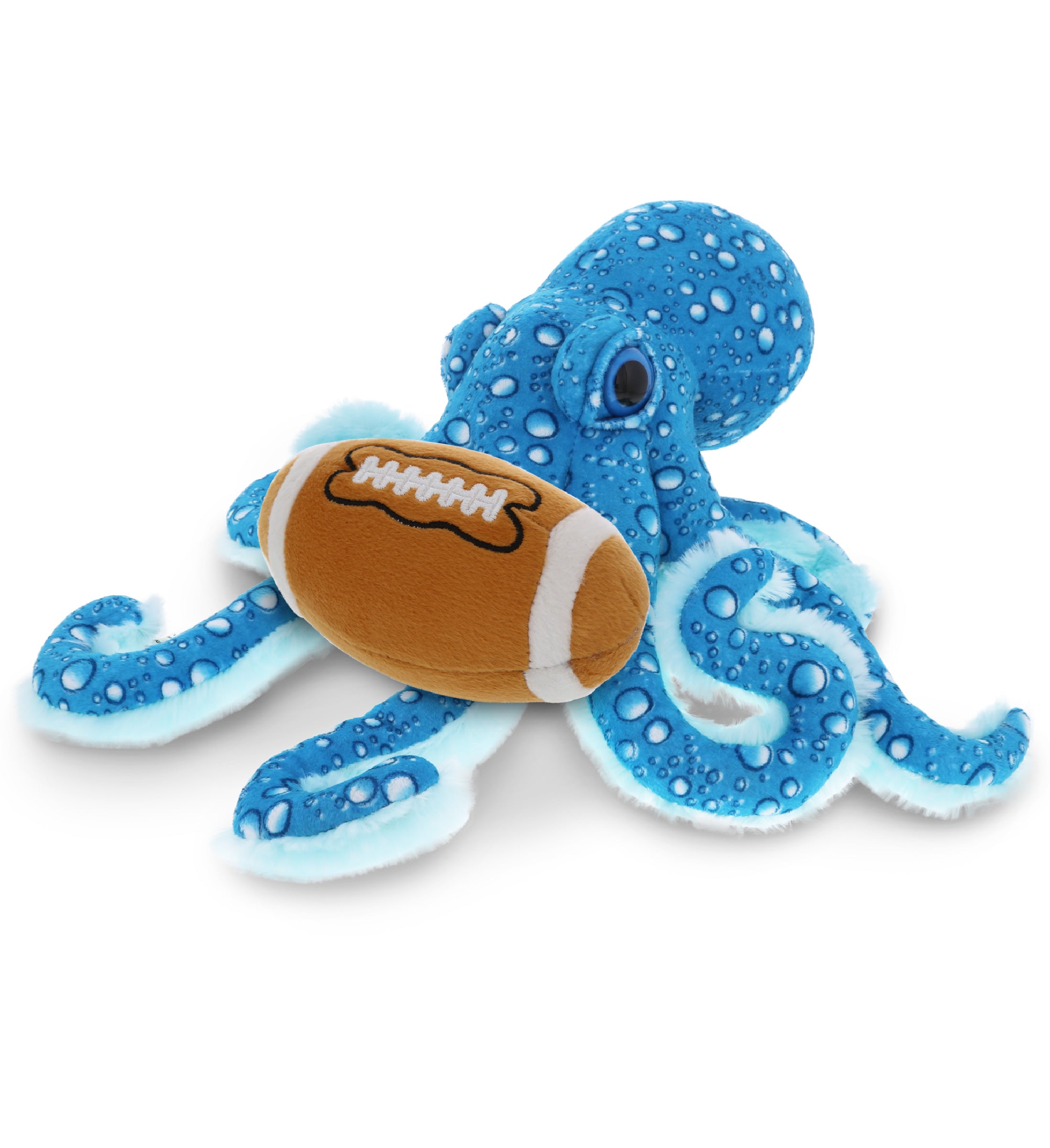 PLUSH FOOTBALL - WILD COLLECTION PLUSH - 16" BLUE OCTOPUS