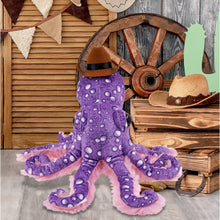 WILD COLLECTION PLUSH - 12" PURPLE OCTOPUS With COWBOY Dress Up