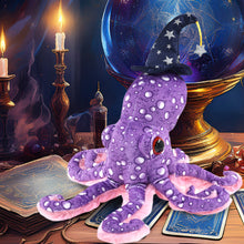 WILD COLLECTION PLUSH - 12" PURPLE OCTOPUS WIZARD