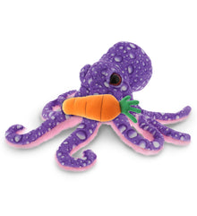 DolliBu Happy Easter Soft Plush Purple Octopus with Carrot Plush - 12 Inches