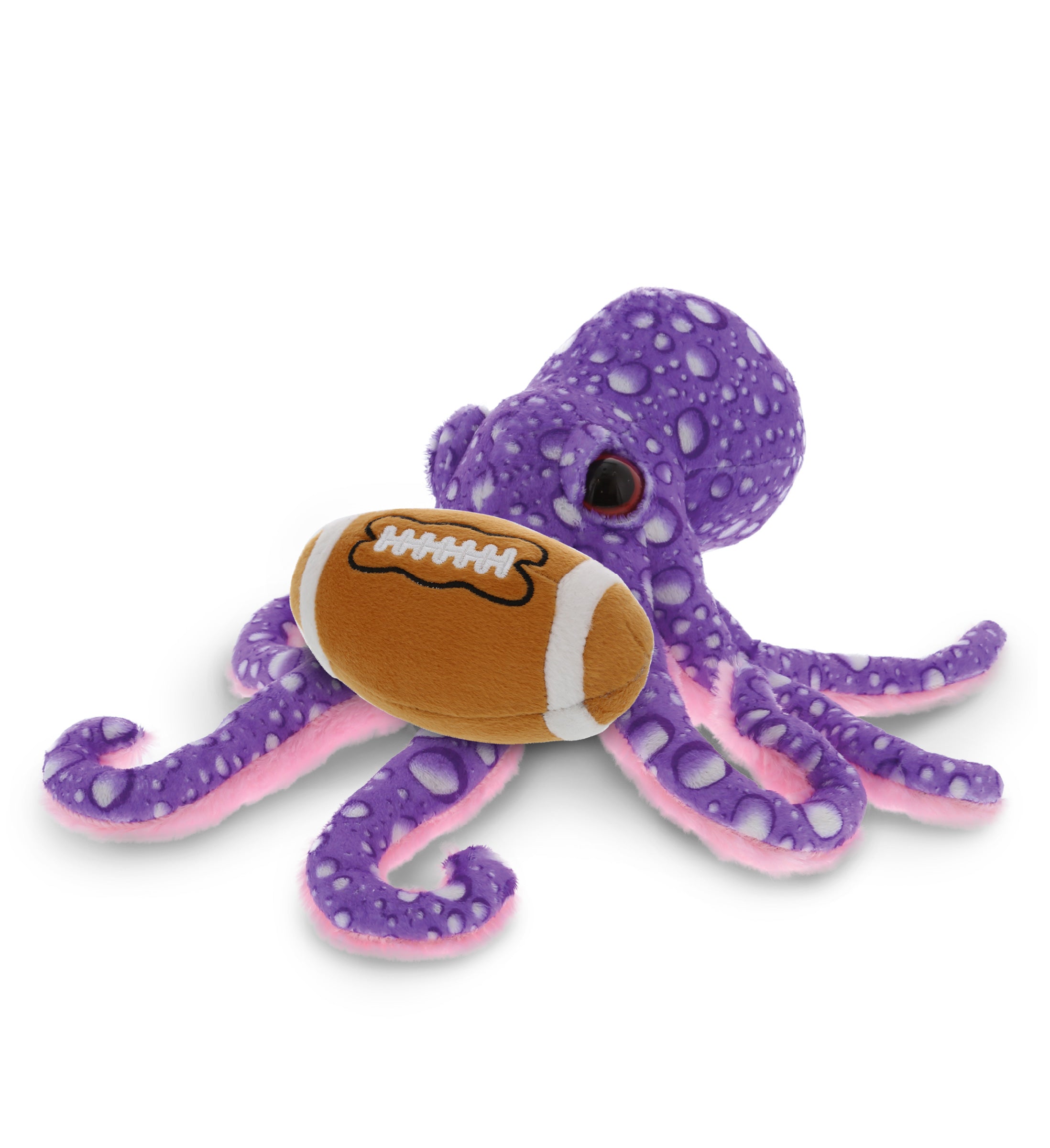 PLUSH FOOTBALL - WILD COLLECTION PLUSH - 12" PURPLE OCTOPUS