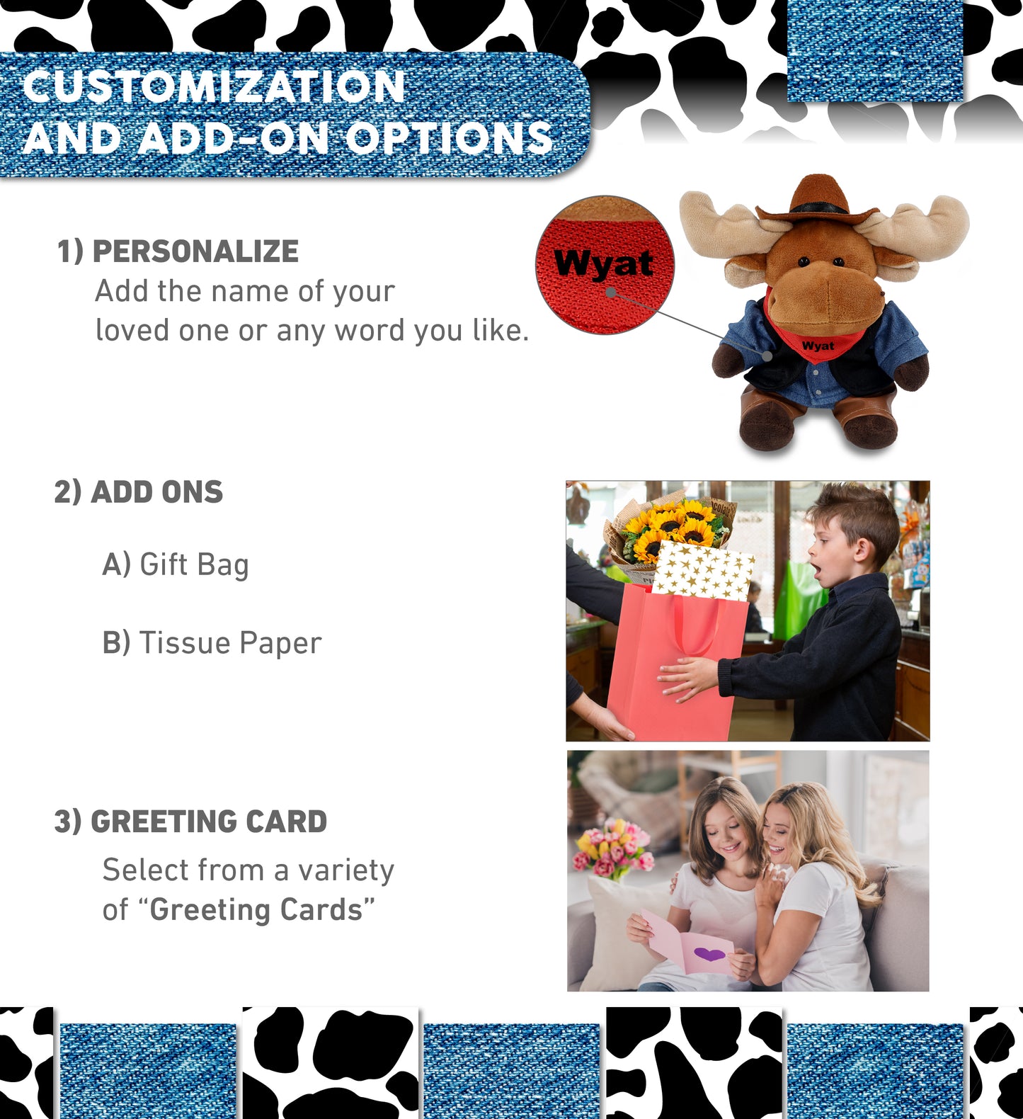 6" PLUSH - MOOSE COWBOY DRESS UP