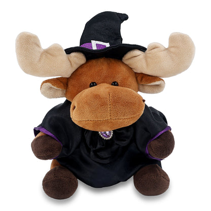 6" PLUSH - MOOSE WITH WITCH DRESS UP