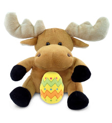 DolliBu Super Soft Cute Moose with Yellow Easter Egg Plush Toy - 6 Inches
