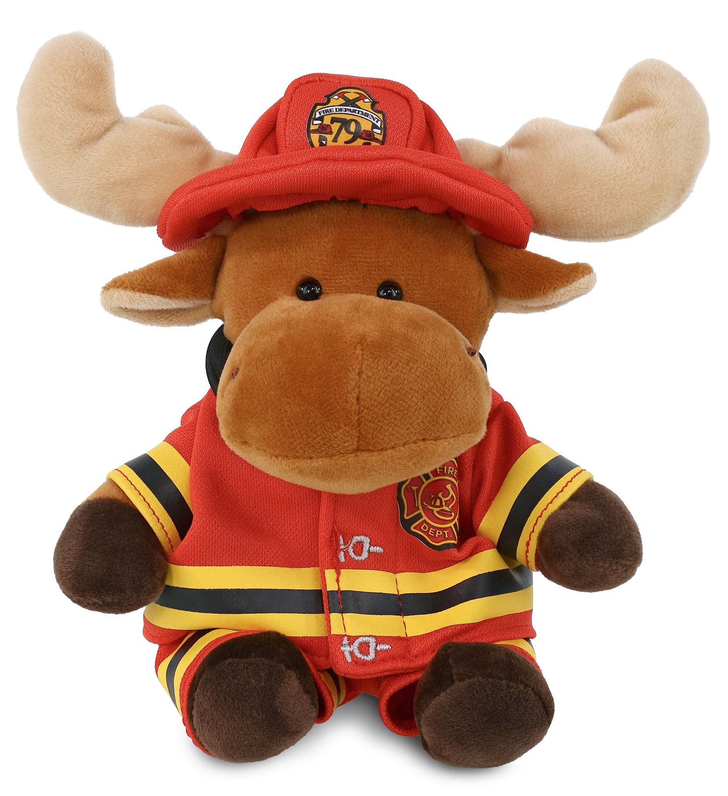 PLUSH FIREMAN - 6" PLUSH - MOOSE