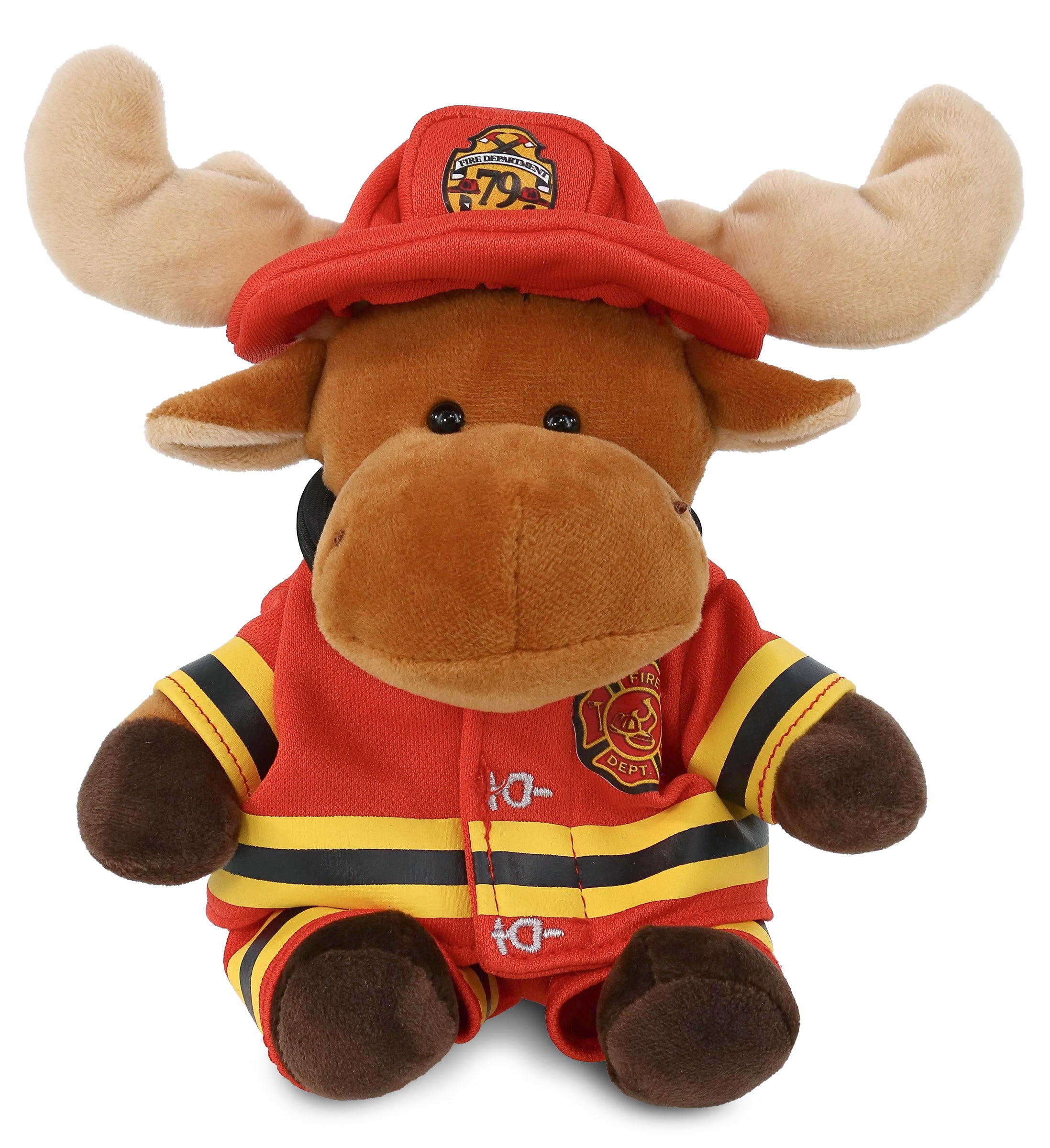 PLUSH FIREMAN - 6" PLUSH - MOOSE