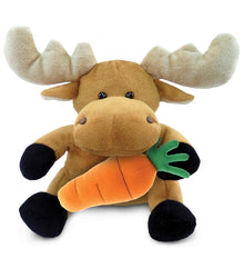 DolliBu Happy Easter Super Soft Plush Moose with Carrot Plush Toy - 6 Inches