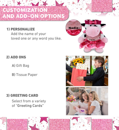 6" PLUSH - COW Ballerina