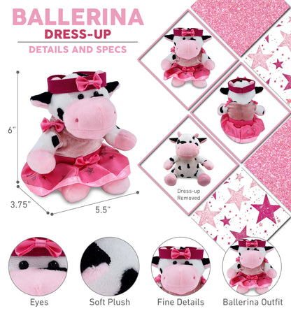 6" PLUSH - COW Ballerina