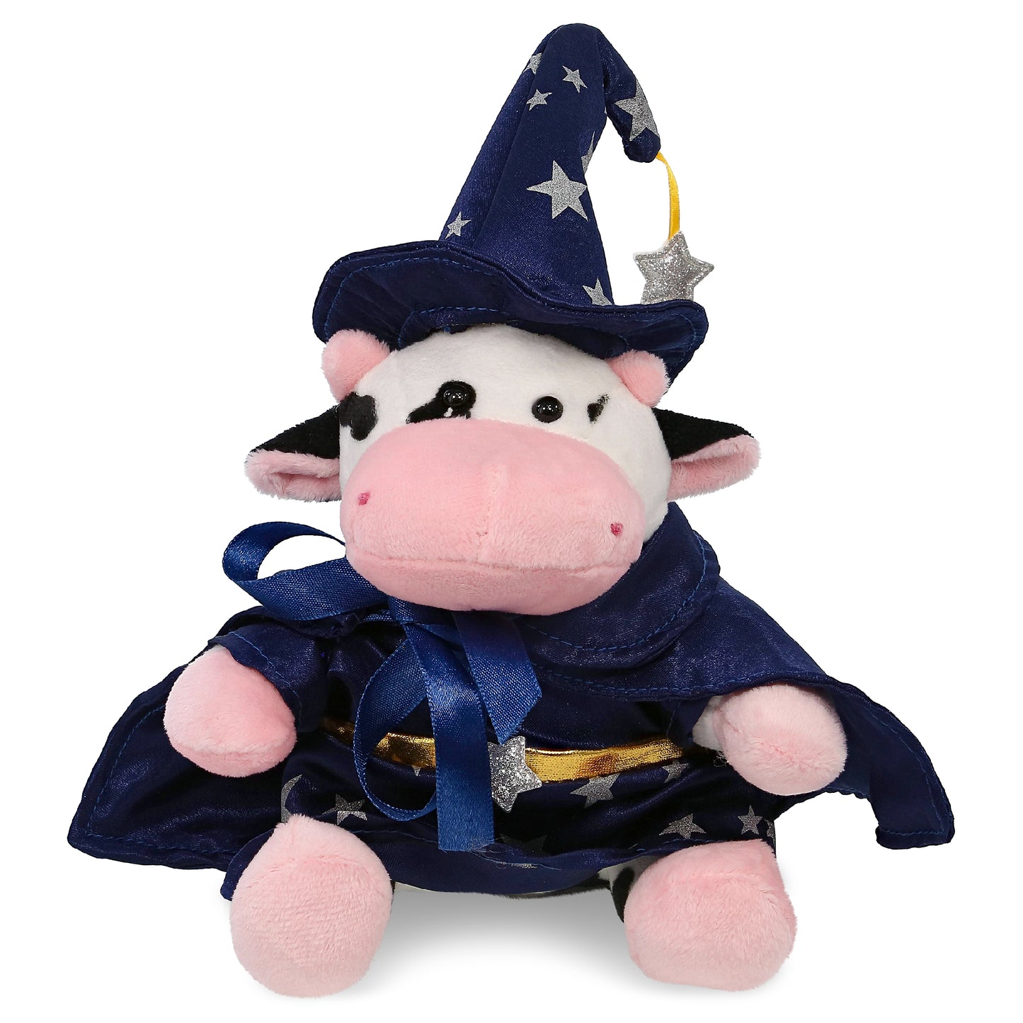 6" PLUSH - COW WITH WIZARD DRESS UP