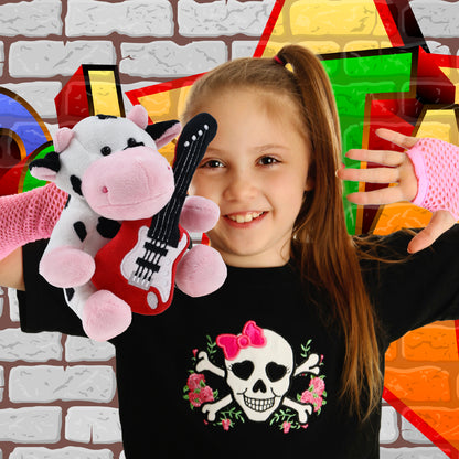 6" PLUSH - COW WITH GUITAR ADD ON
