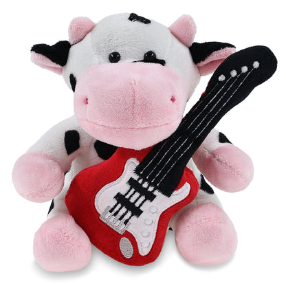 6" PLUSH - COW WITH GUITAR ADD ON