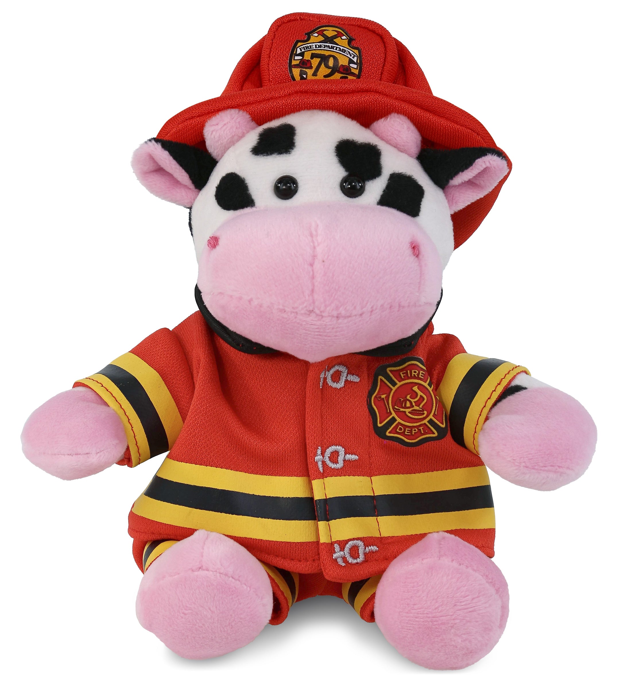 PLUSH FIREMAN - 6" PLUSH - COW