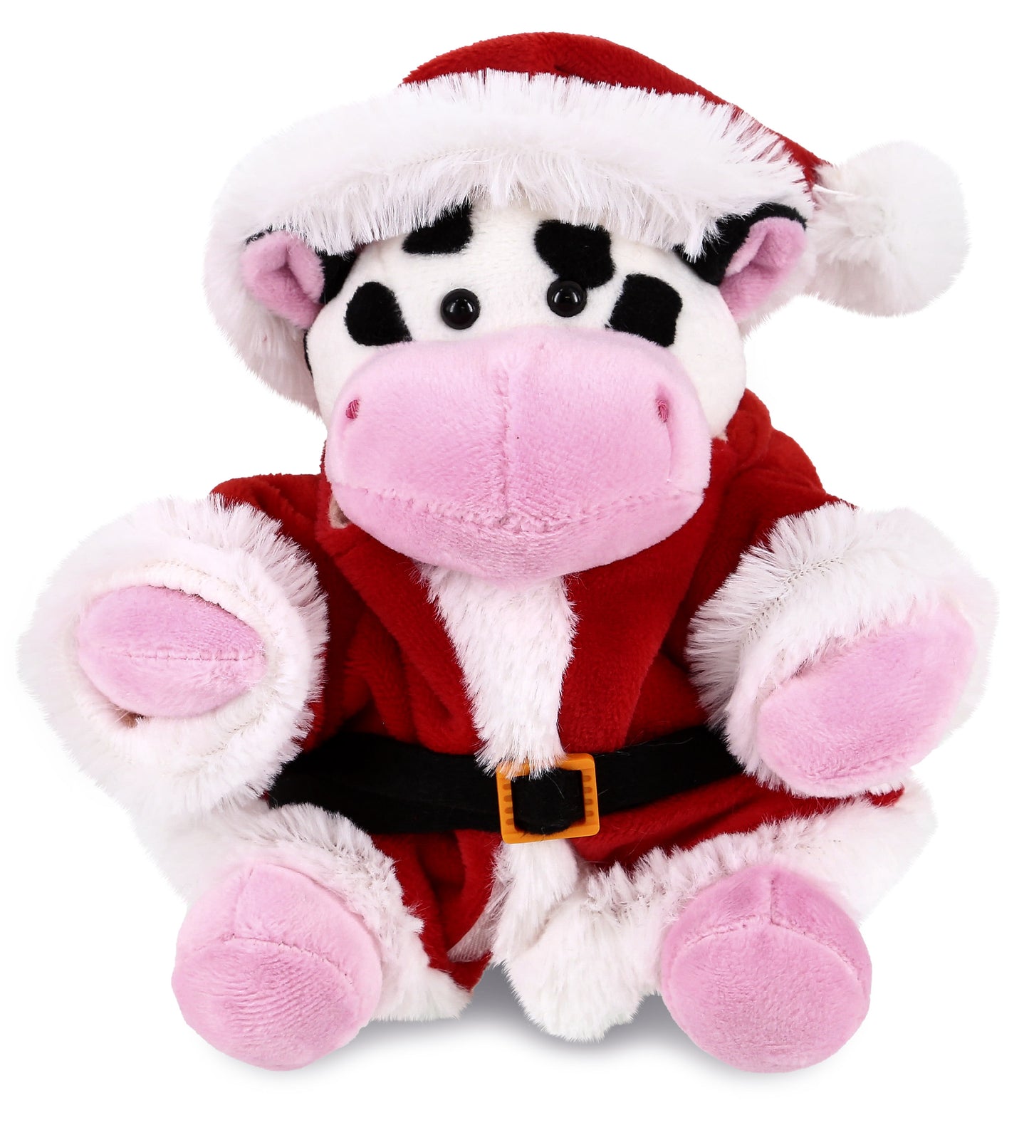 PLUSH SANTA - 6" PLUSH - COW
