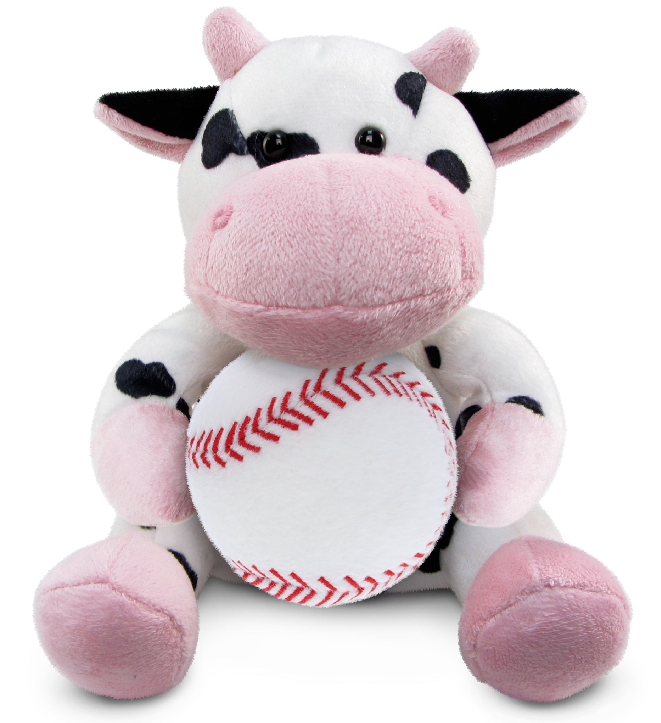 PLUSH BASEBALL - 6" PLUSH - COW