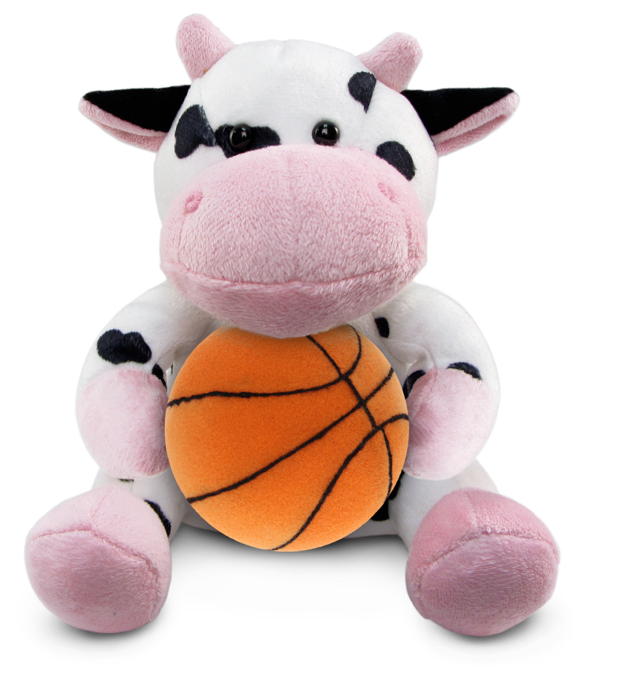 PLUSH BASKETBALL - 6" PLUSH - COW
